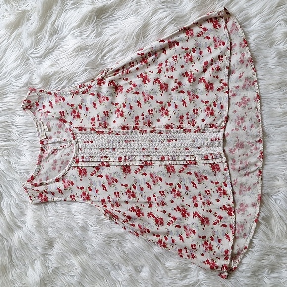 Tucker + Tate High Low Lace Floral Tank Top Size XL (14/16) - Picture 3 of 12